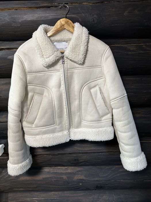 Дубленка короткая Bershka размер M