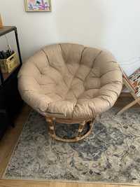 Fotel wiklinowy Jysk Papasan 110 cm