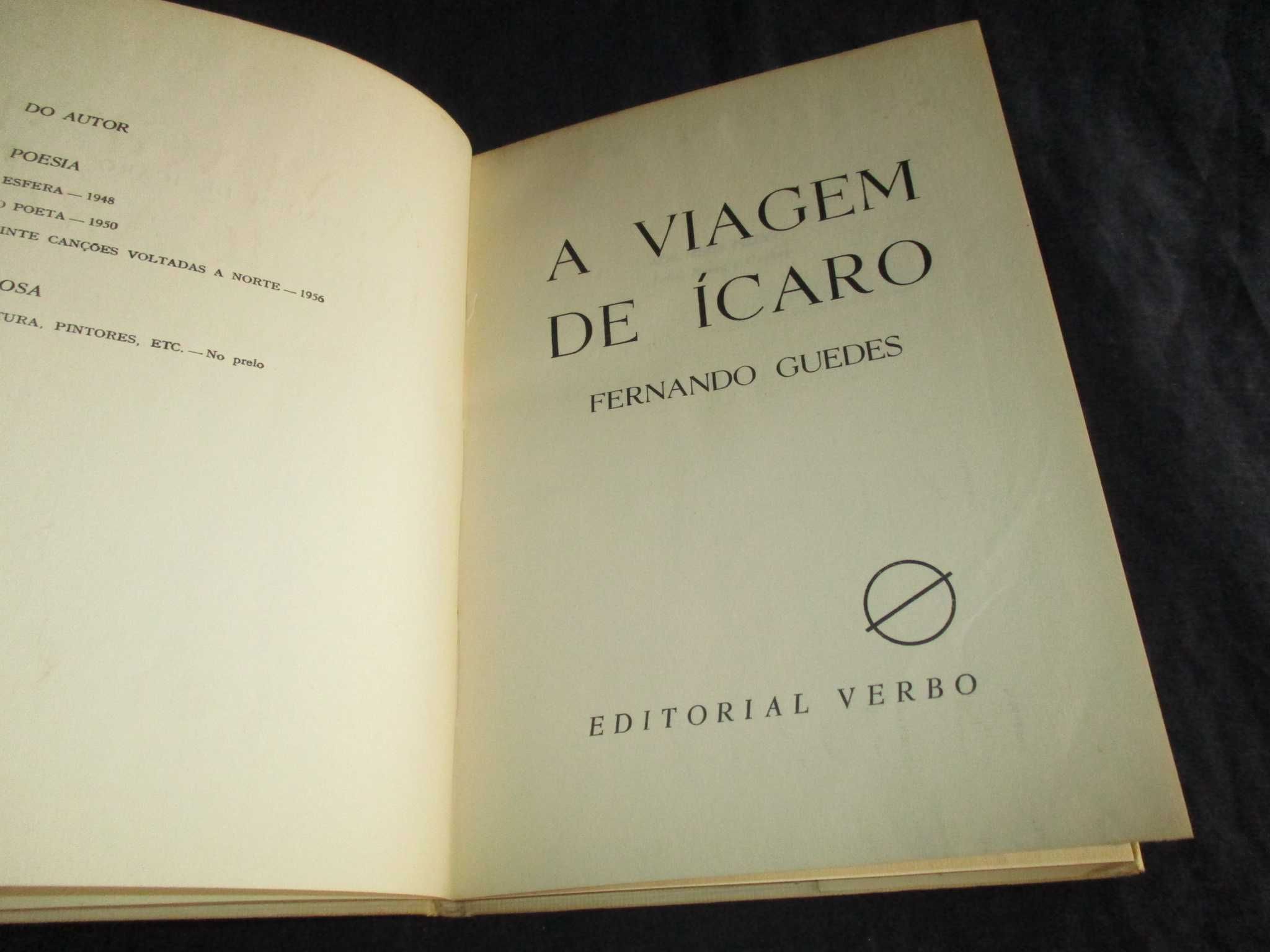 Livro A Viagem de Ícaro Fernando Guedes Verbo 1960