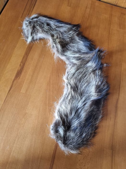 Kołnierz z futra królika