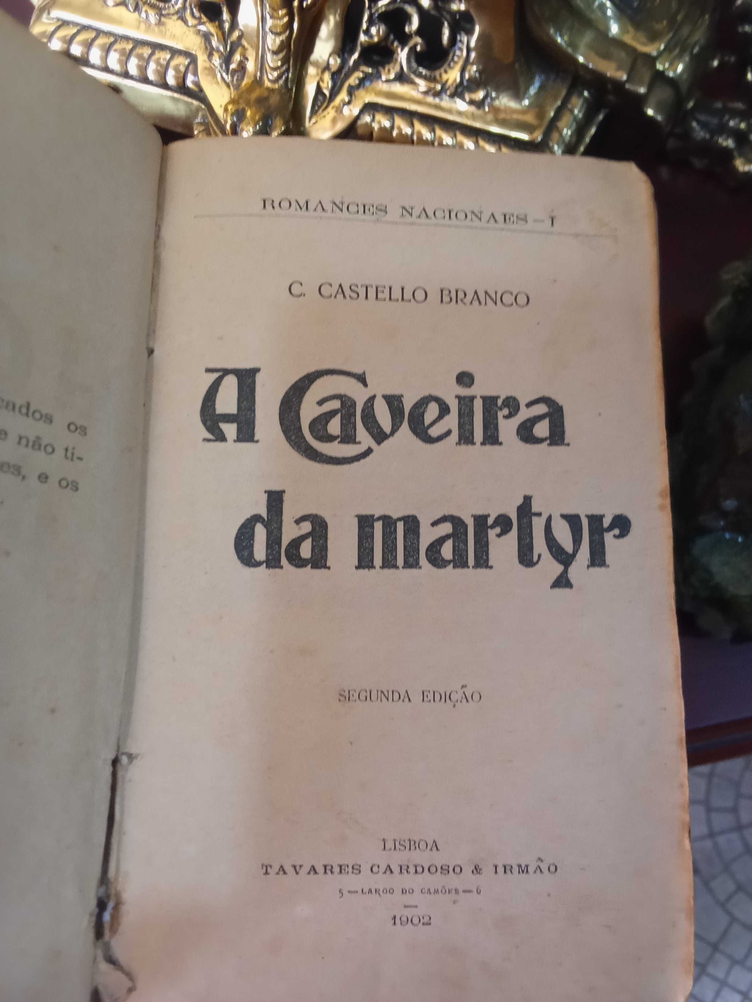 Livro A Caveira do Martyr de C. Castelo Branco 2º edição de 1902