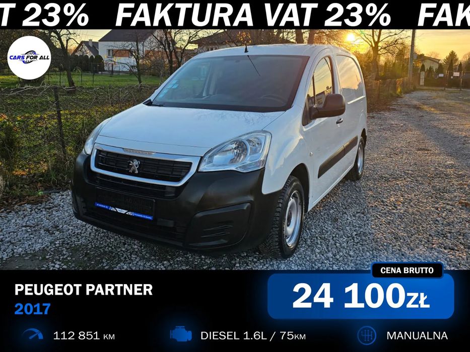 Peugeot Partner  2017 3-osobowy