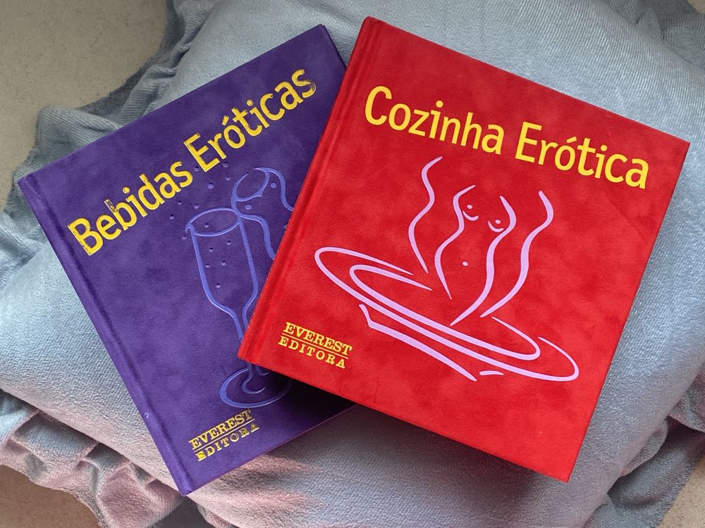 Livros receitas eróticas cozinha/ bebidas