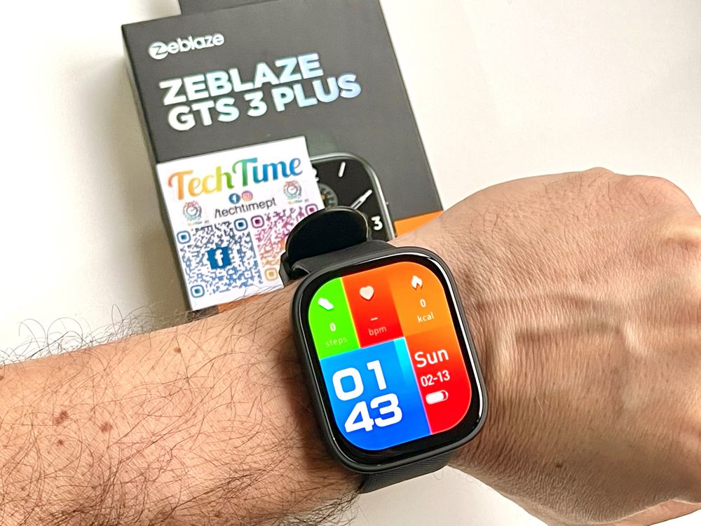 [NOVO] Smartwatch Zeblaze GTS 3 Plus (Preto)