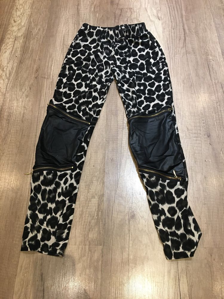 Getry w panterke r.9-10 lat  legginsy