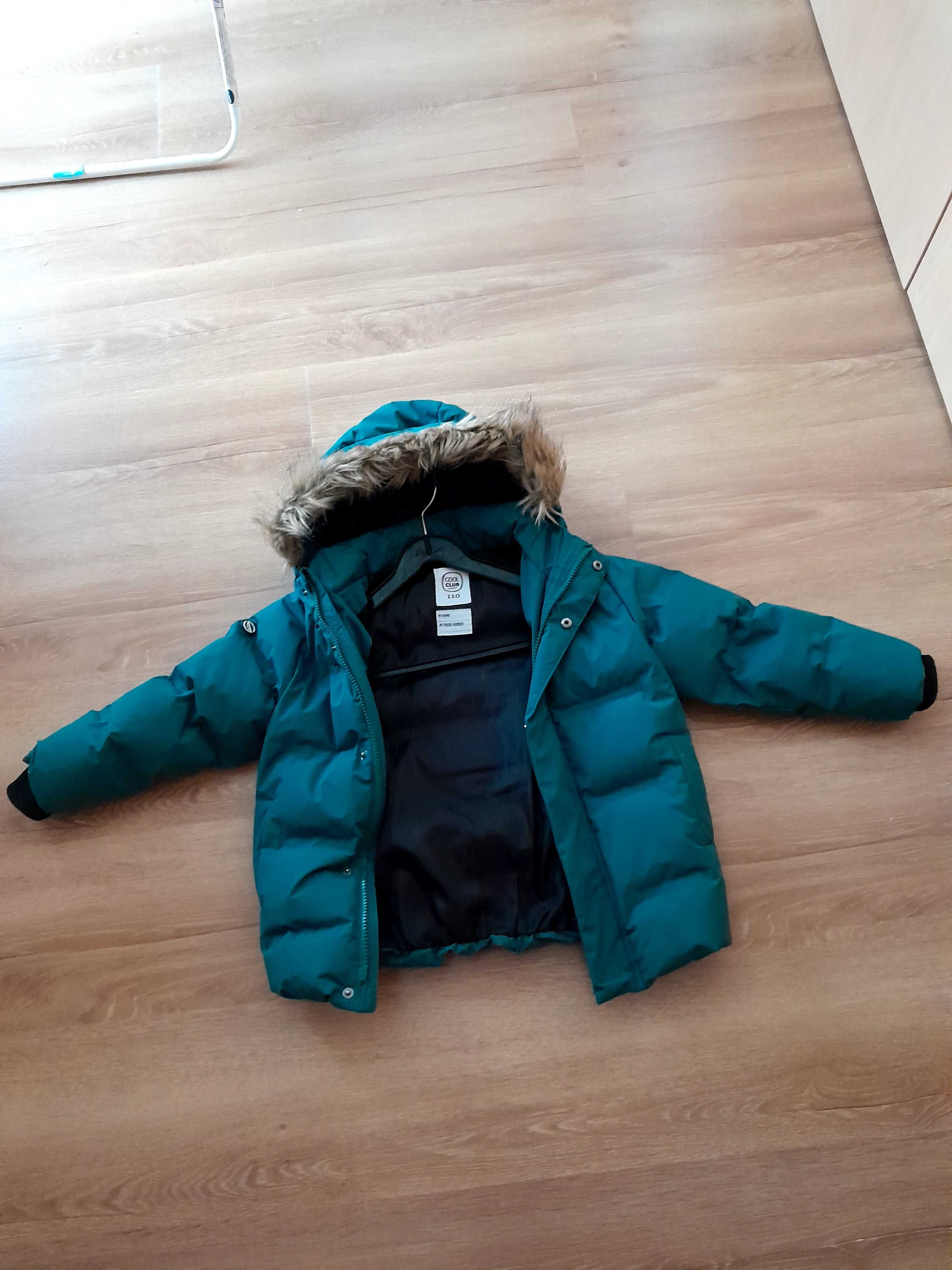 Kurtka zimowa puchowa  smyk chłopiec r110