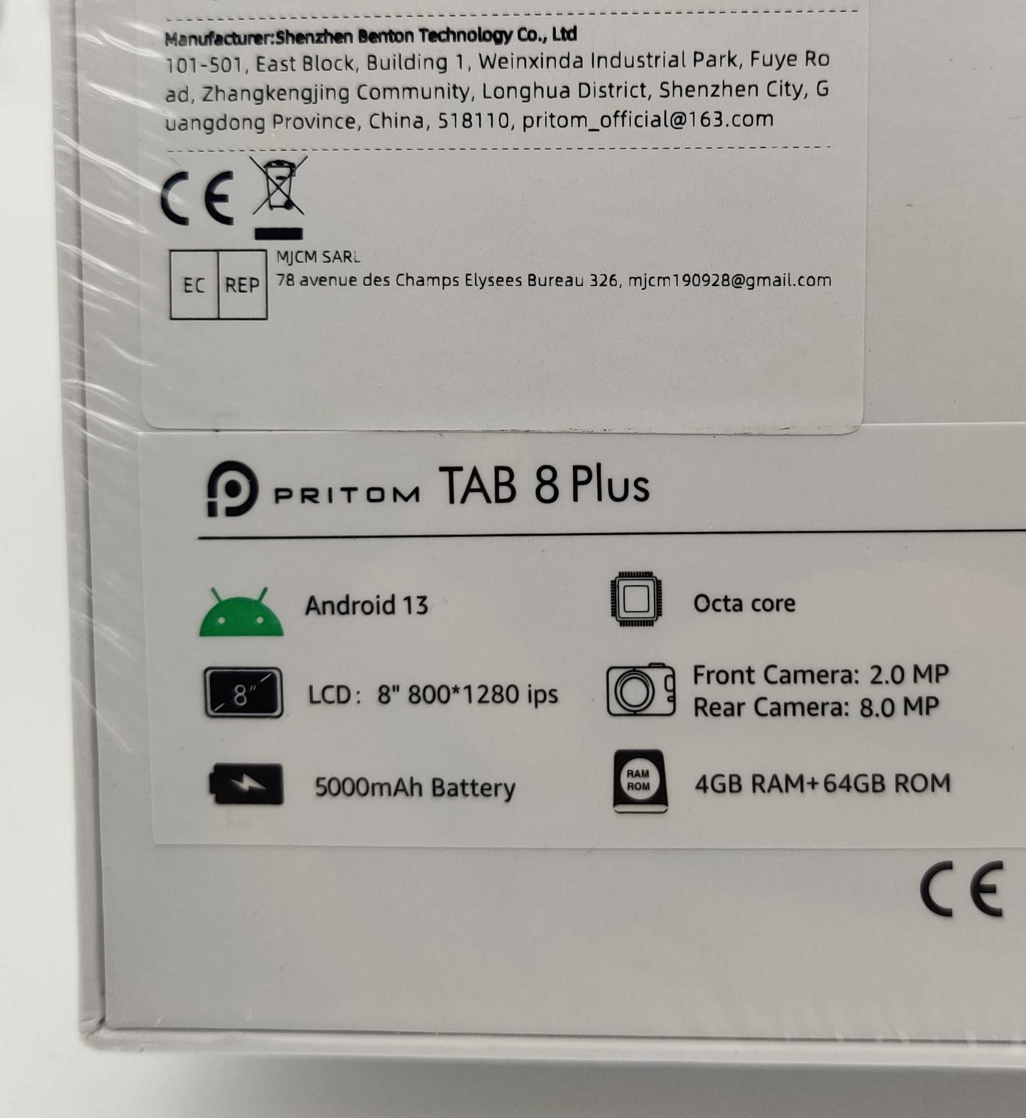 Якісний 8/64ГБ планшет Pritom L8+ PLUS 5000mAh Android новий подарунок