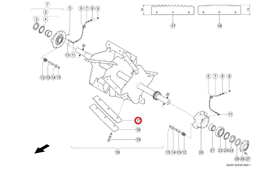 CLAAS JAGUAR 820-880/830-900 пластини швирялки 000781810