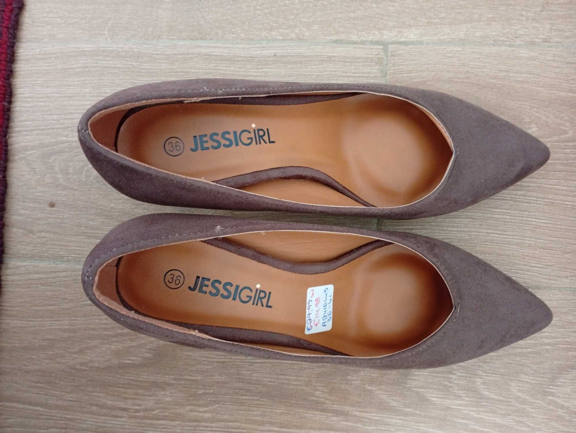 Нові замшеві туфлі човники  Jessigirl 36 розмір