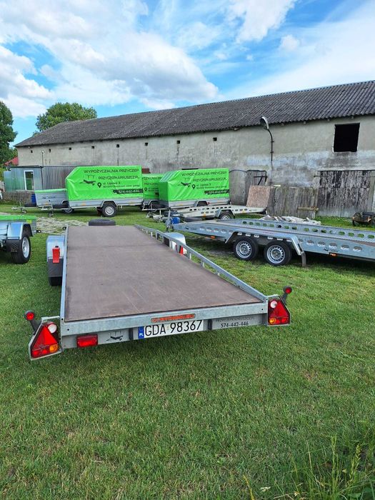 Wynajem przyczep : Dłużyca 6m na kat. B*