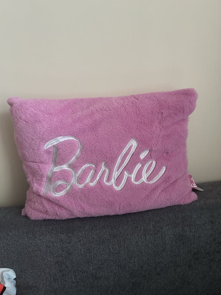 różowa unikatowa poduszka lalka barbie mattel