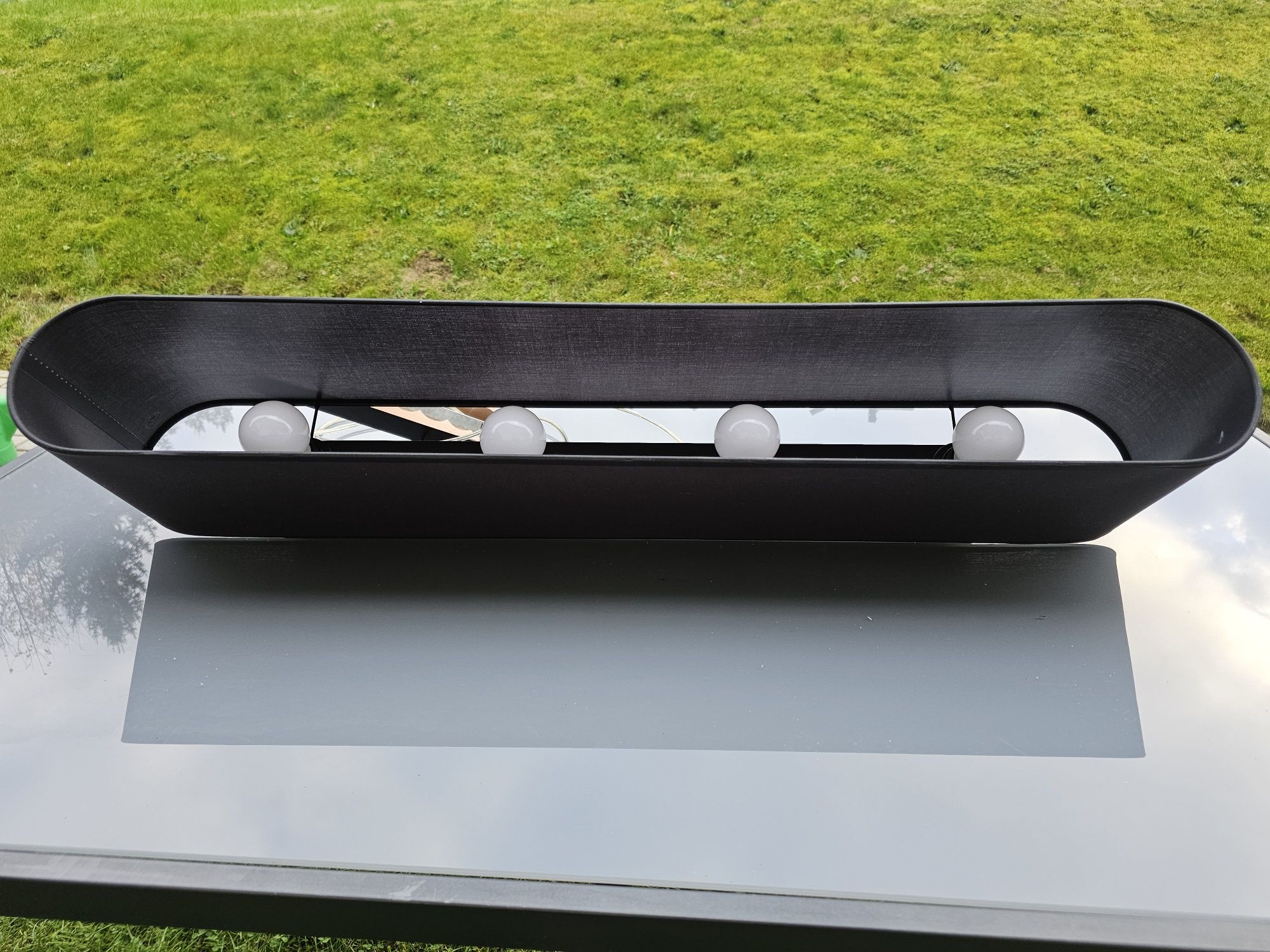 lampy wiszące czarne novodworski drewno/abażur