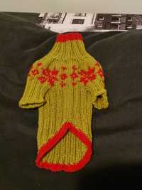 Вязаный свитер для собачки