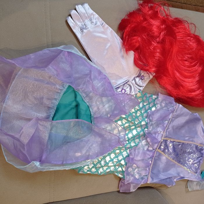 Sukienka Strój przebranie księżniczka Syrenka Ariel r.110-116