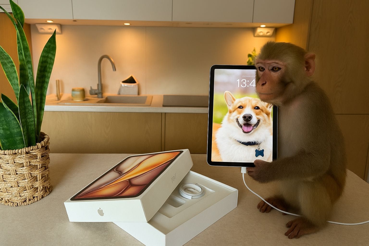 iPad Air 11” M2 | 128GB | Wi-Fi | BDB stan | szkło hartowane | komplet