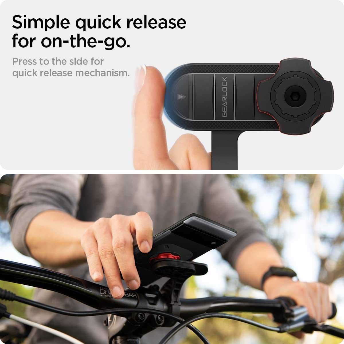 Suporte de telemóvel Gearlock para moto ou bicicleta - Universal