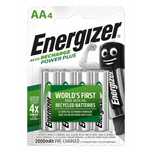 ENERGIZER 4 szt Akumulatorki paluszki duże do ładowania baterie
