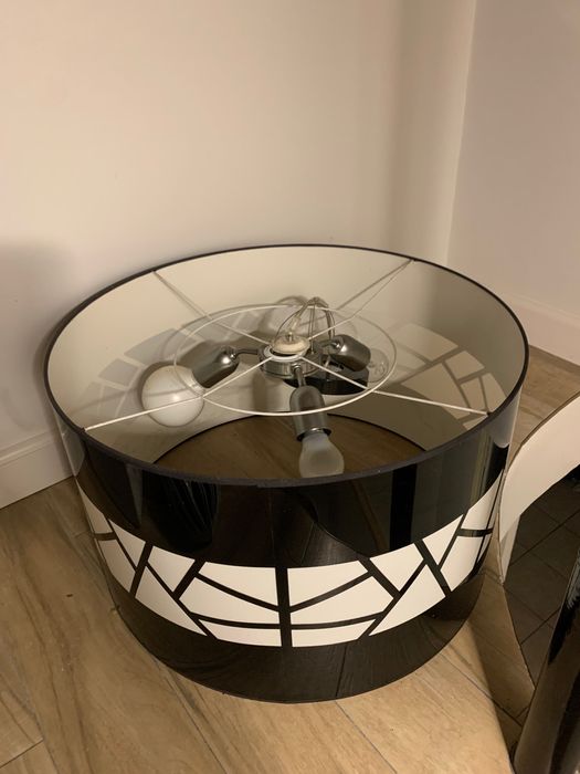 Żyrandol lampa wisząca duża walec
