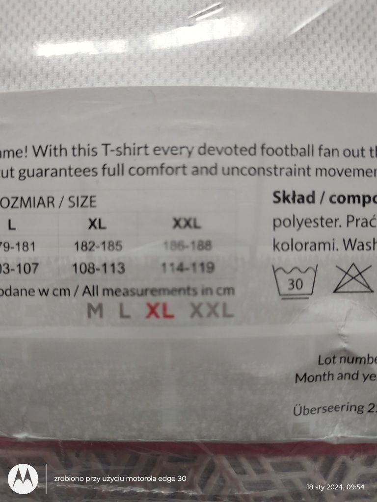 Koszulka kibica rozmiar L lub XL