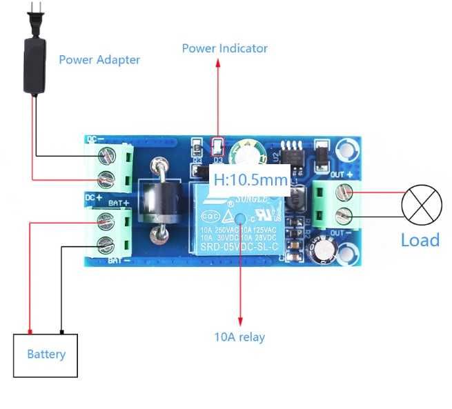 Модуль аварийного переключения питания DC 5V-48V
