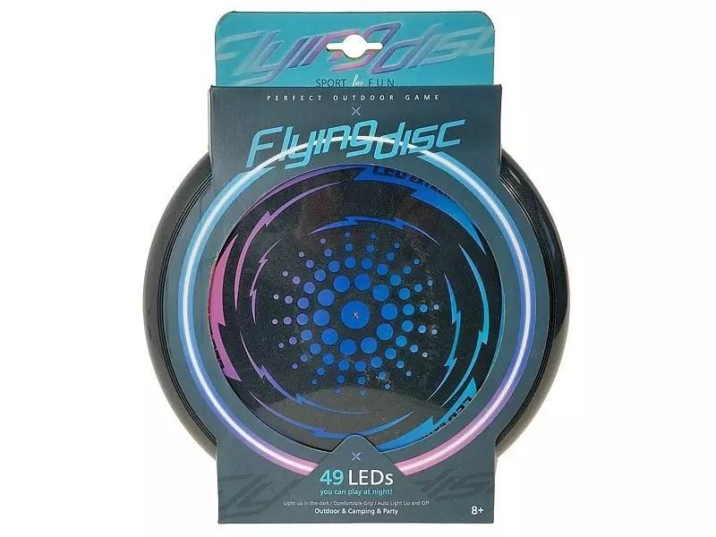 Dysk latający 27cm z akumulatorem światło 49 LEDs. Adar