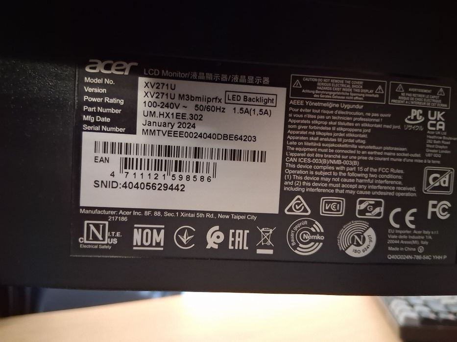 Monitor Acer Nitro 27