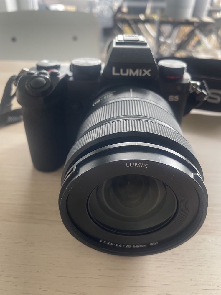 Pełny zestaw do nagrywania i robienia zdjęć Lumix s5, obiektyw + inne