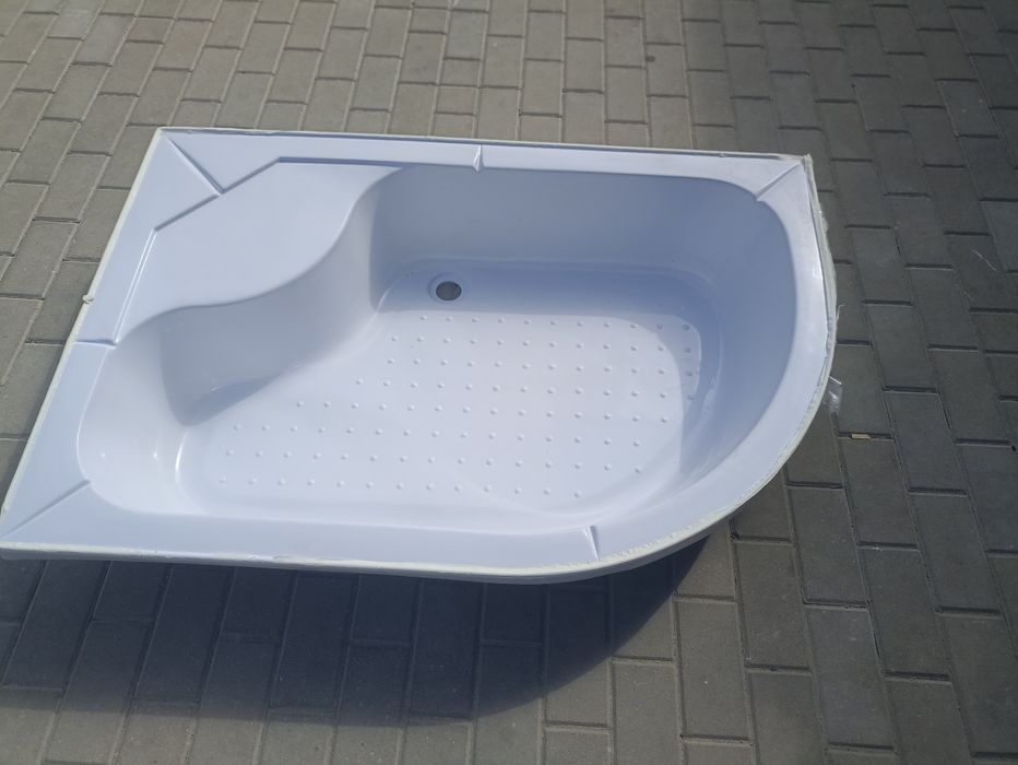 Brodzik 80x120 x 21 cm głębokości półokrągły