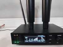 Zestaw 2 x mikrofon bezprzewodowy + stacja SHURE pasmo 600mhz