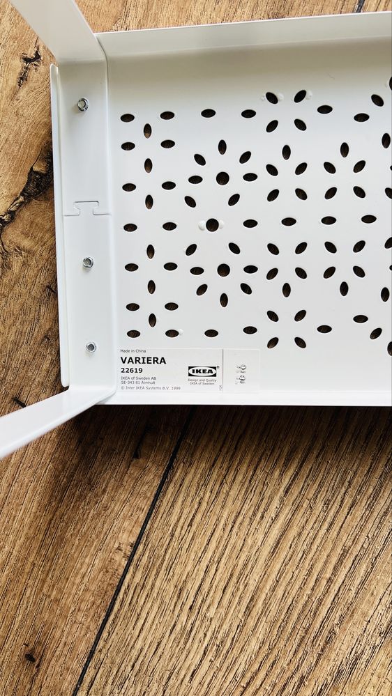 VARIERA Półka wstawiana biała Ikea 32x13x16 cm