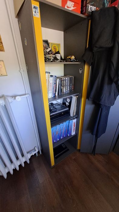 Młodzieżowy Zestaw mebli graphic Black Red White