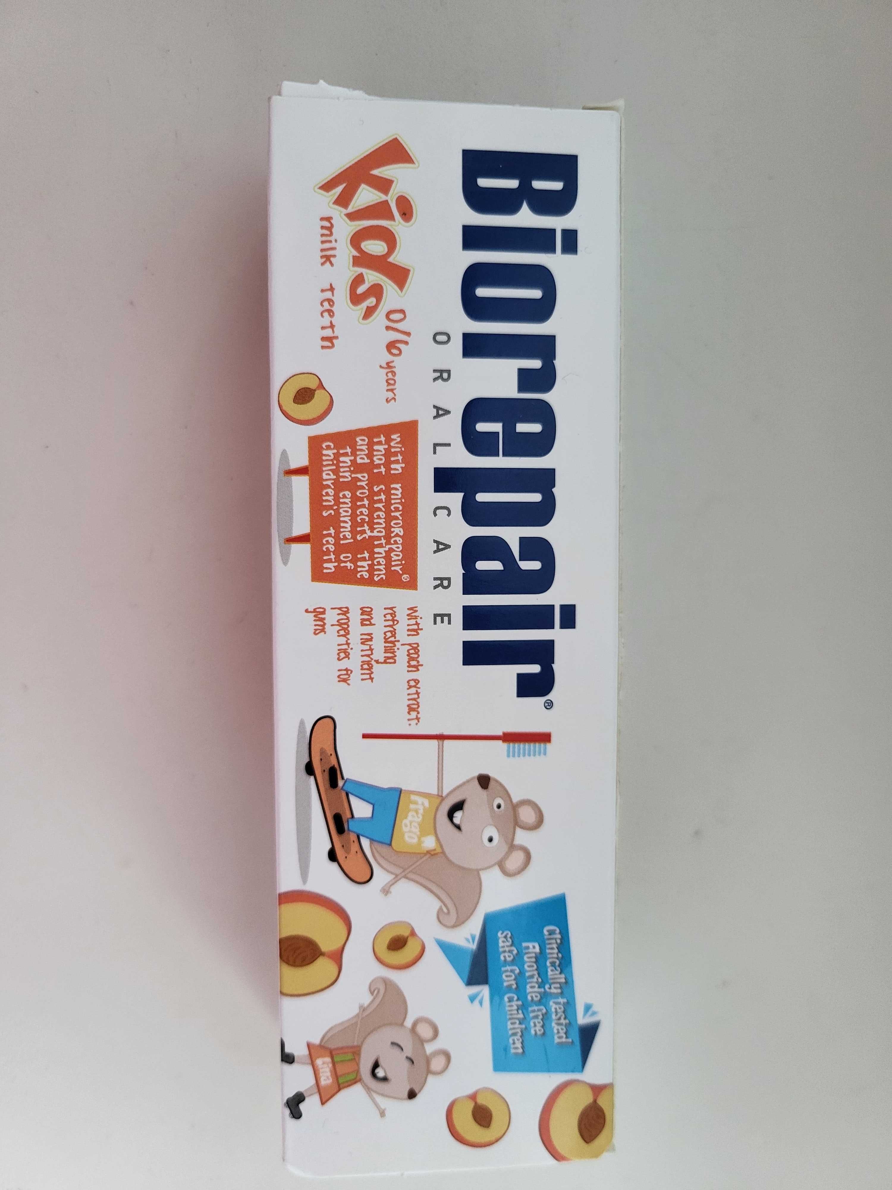 Дитяча зубна паста BIOREPAIR  KIDS  0-6 років смак персик