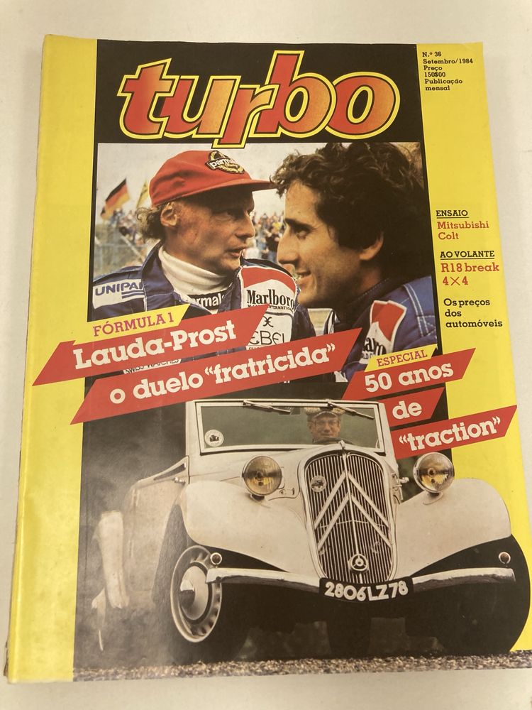 Revistas Automóvel, Turbo, antigas
