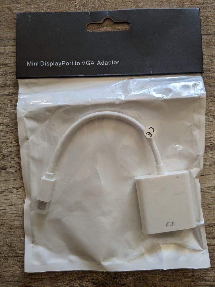 Adapter mini display port na vga, nowy