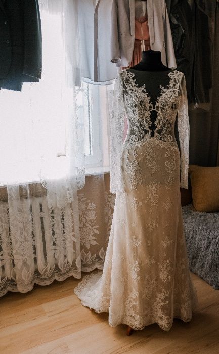 Wyjątkowa suknia ślubna Vanilla Sposa 1855 + długi welon gratis