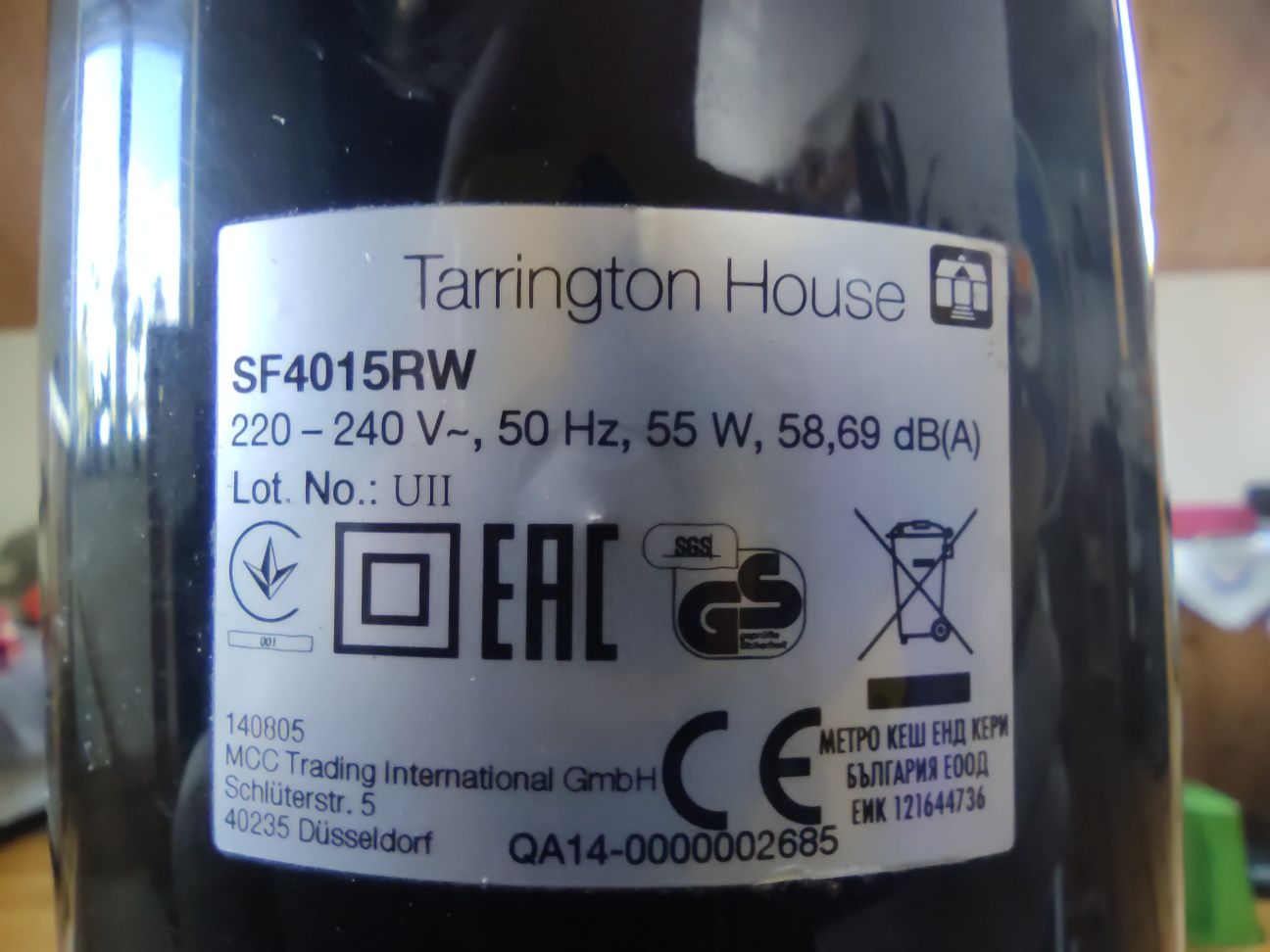 Wentylator Tarrington House SF4015RW