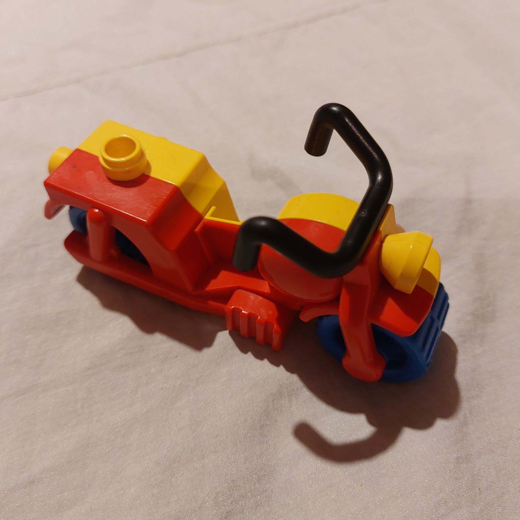 Klocki Lego Duplo motocykl żółto czerwony unikat