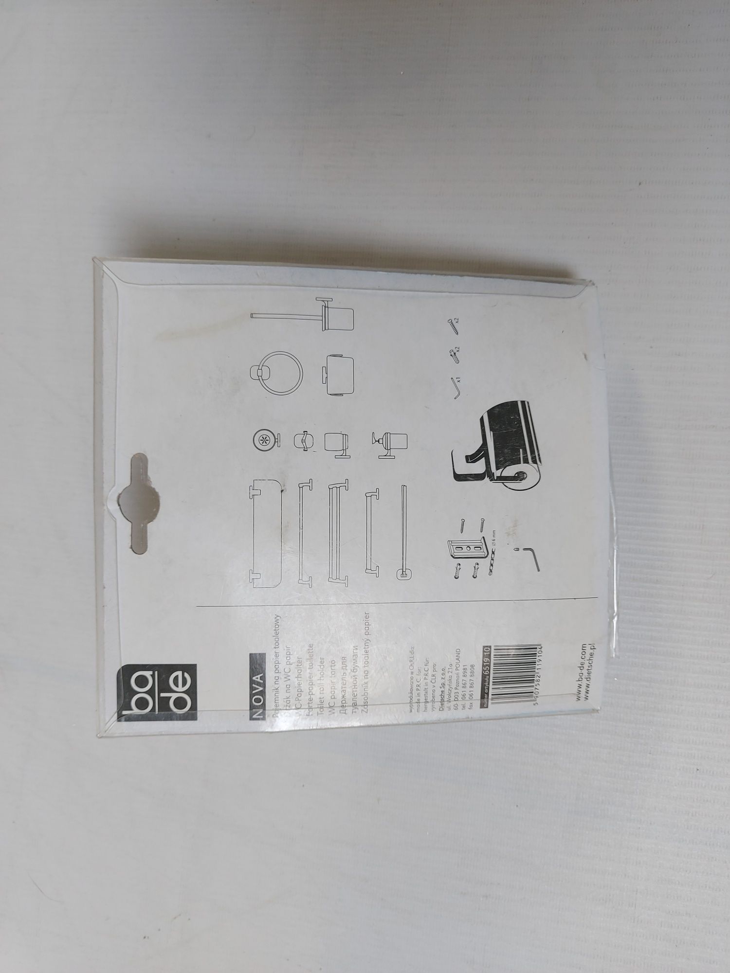 Nowy metalowy stainless steel pojemnik uchwyt na papier toaletowy