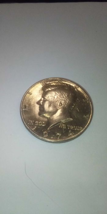 Moeda americana half dólar 1974
