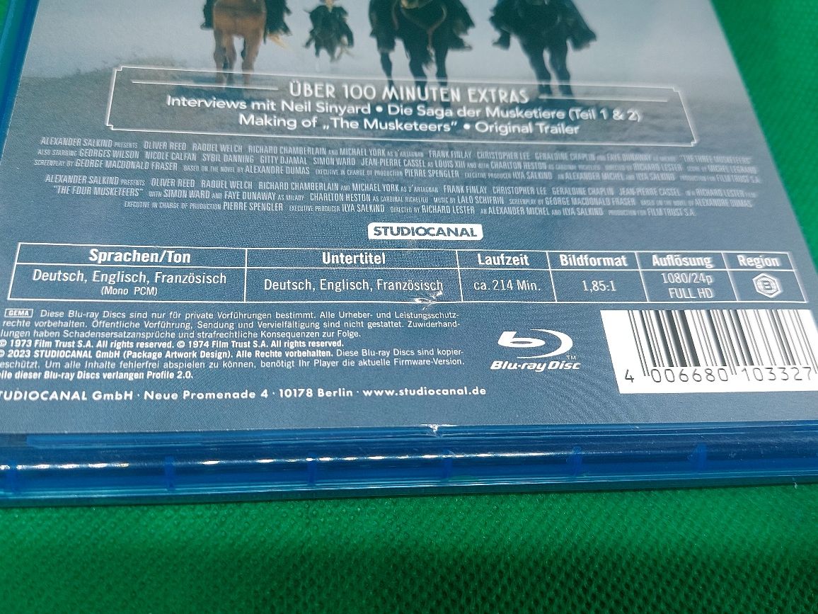 Trzej Muszkieterowie  Blu-ray