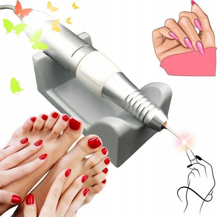 Profesjonalna Mocna Frezarka Do Paznokci 65W Manicure Pedicure Frezy