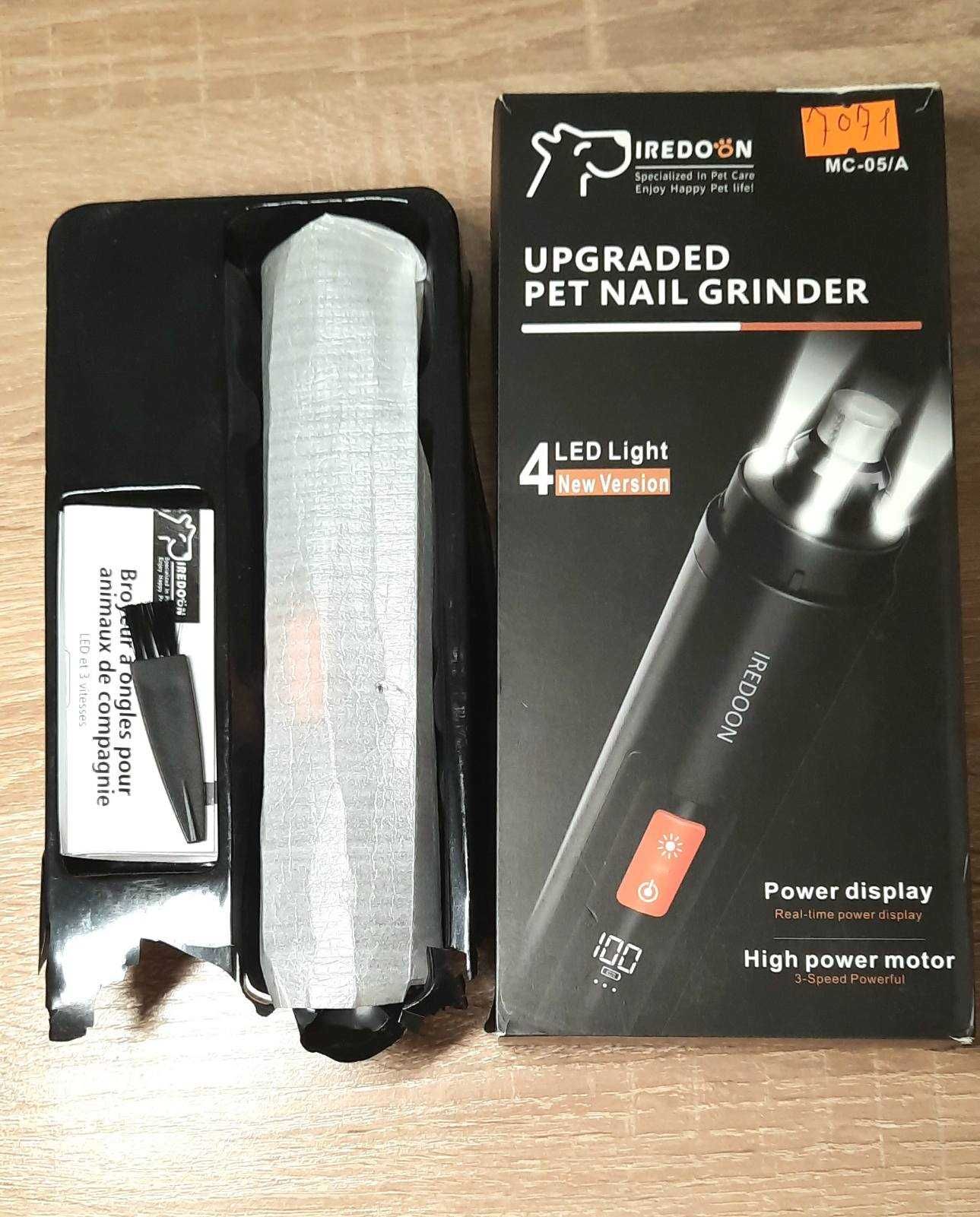 Електро гріндер-точилка IREDOON Pet Dog Nail Grinder для кігтів собак