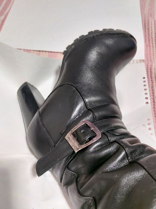 Зимние кожаные сапоги 37 размер