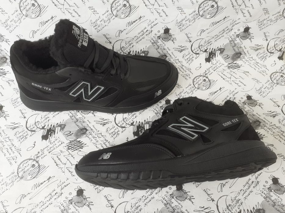 2 цвета NEW BALANCE 510 зимние кожаные кроссовки на меху красовки мех
