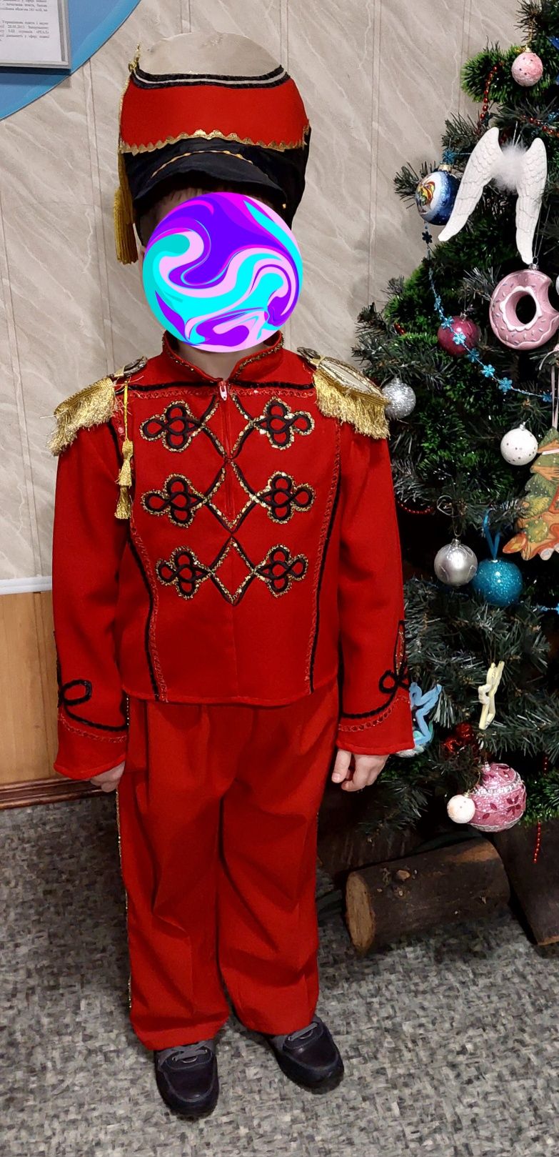 Детский карнавальный костюм щелкунчика, гусара