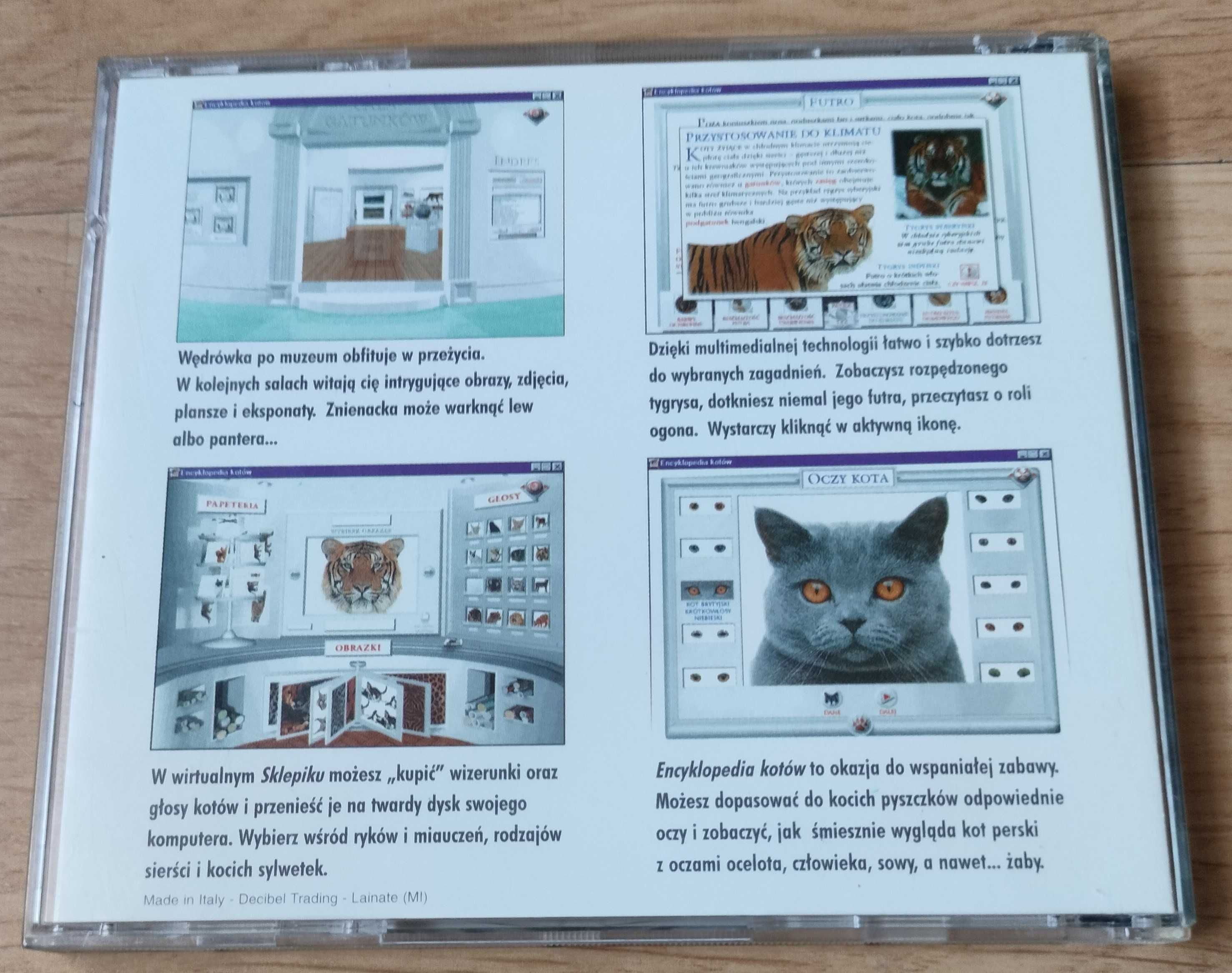 Optimus Pascal Encyklopedia kotów CD Windows 10