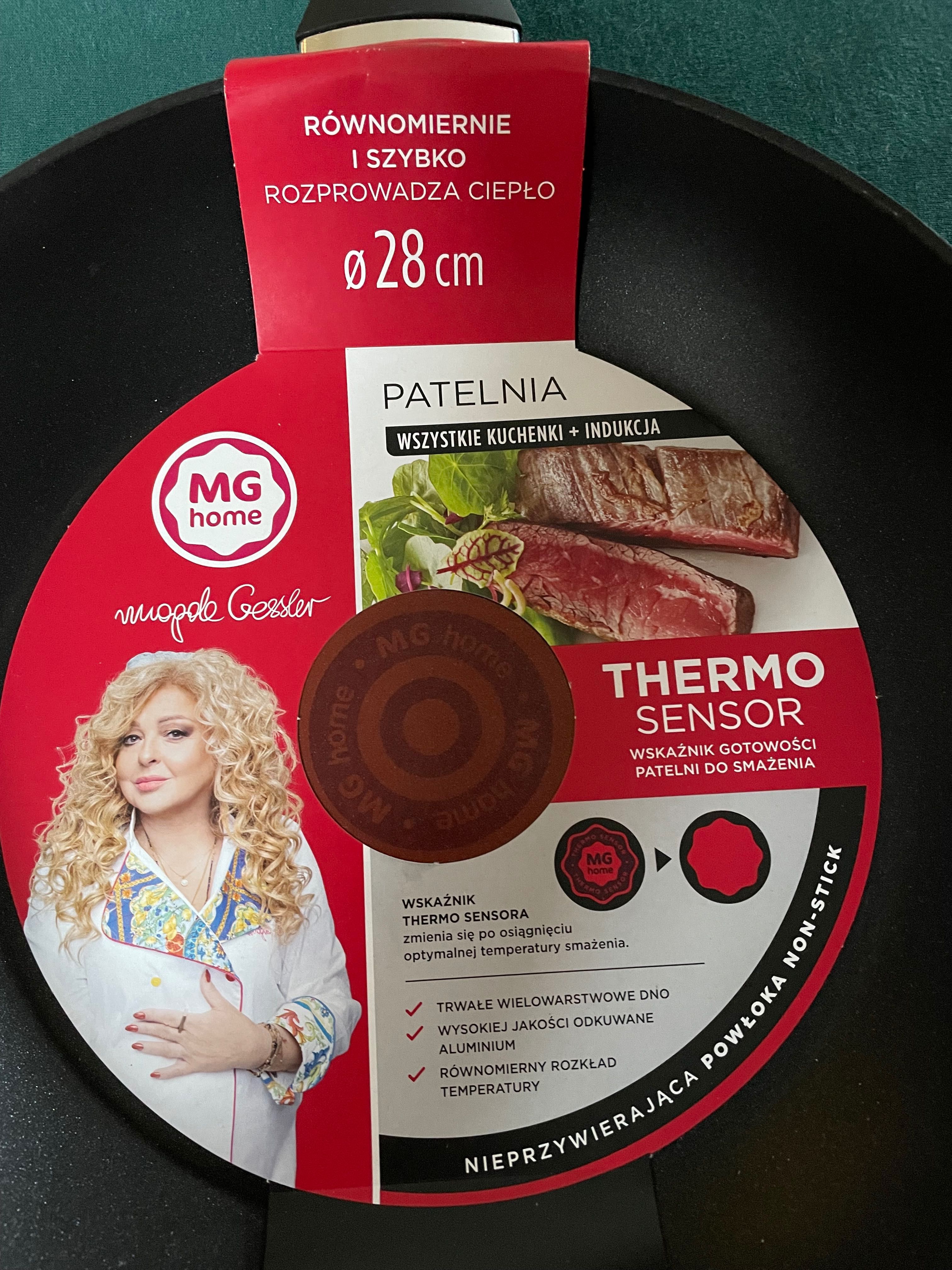 Patelnia Thermo Sensor 28 nowa indukcja Gessler