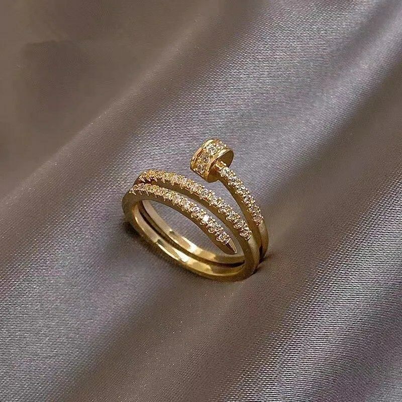 Модное кольцо гвоздь, подарок