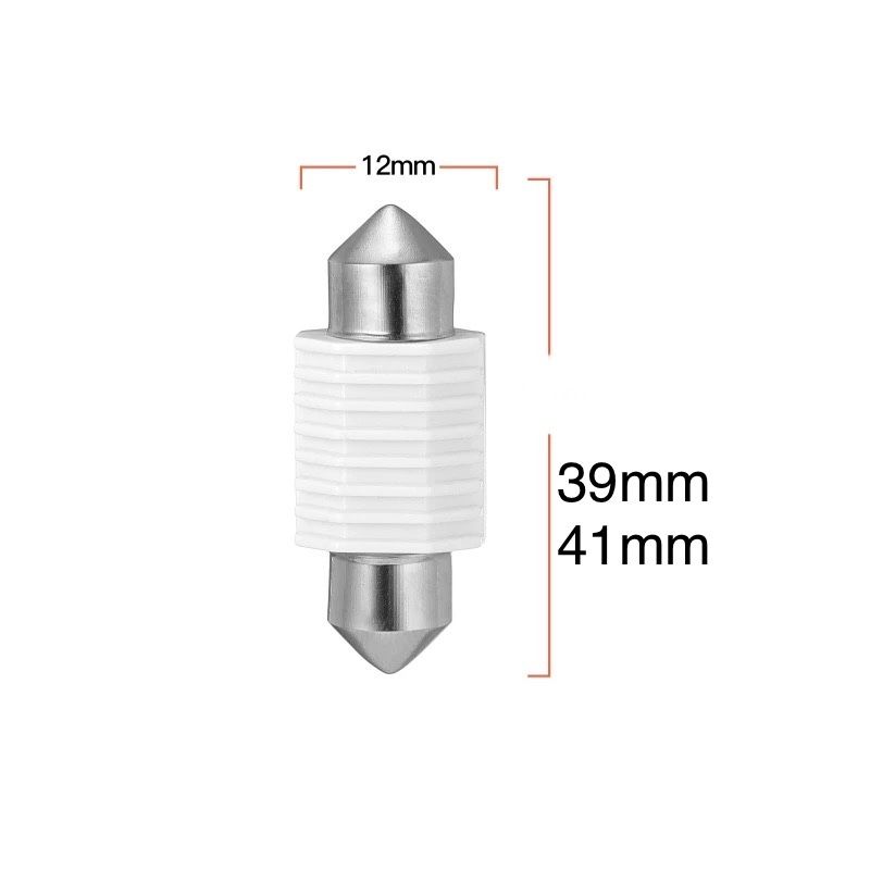 LED tubular C5W 24v - 41mm Branco