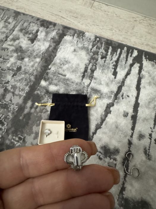 Срібні сережки ванклиф